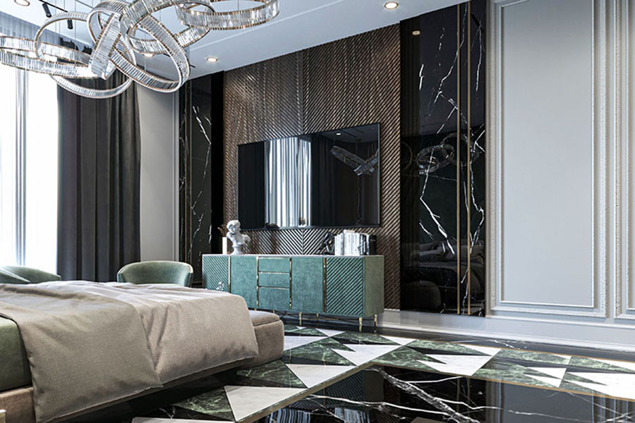 luxury modern master bedroom
