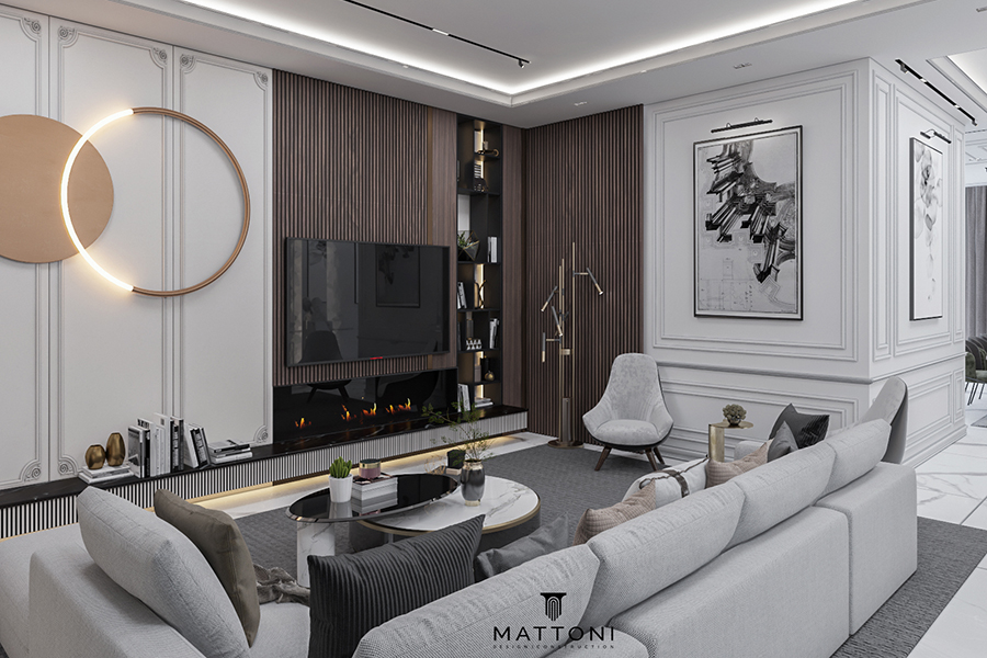neo classic guest room