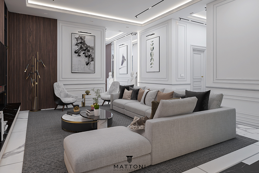 neo classic guest room